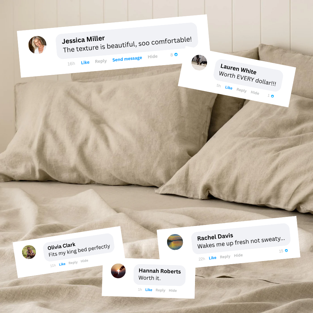 Oeko-Tex® 100% Natural Linen Bedset